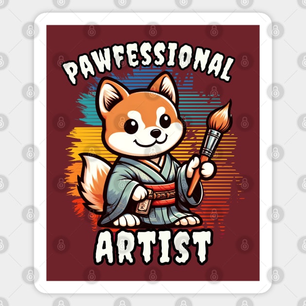 Professional dog artist Magnet by Japanese Fever